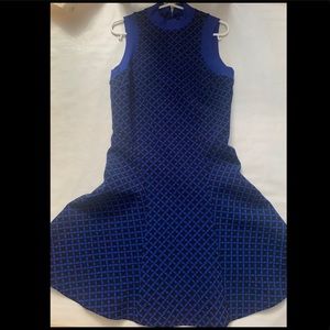 Michael Kors Blue Houndstooth Dress